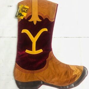 YELLOWSTONE BOOT CHRISTMAS STOCKING 17"